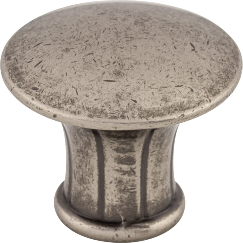 Pewter Oil Rubbed Round Mushroom Knob with Mounting Hardware