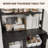 67-inch LED Bar Cabinet with Power Outlets, Multi-Functional Liquor Wine Storage & Coffee Bar Station-1739655583
