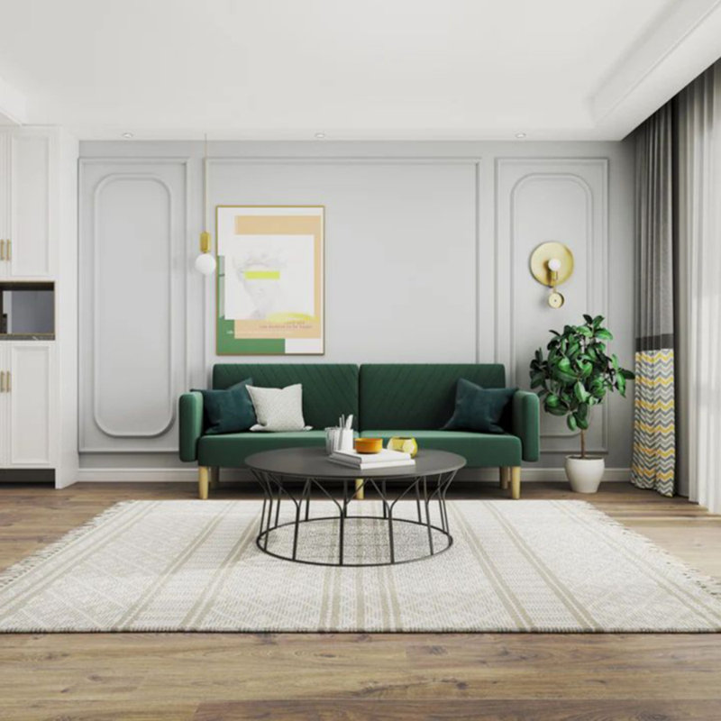 Horka Sofa Bed, Green Velvet