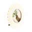 Sagebrook Home Ivory Scalloped 4X4 Round Photo Frame, Polyresin & Wood