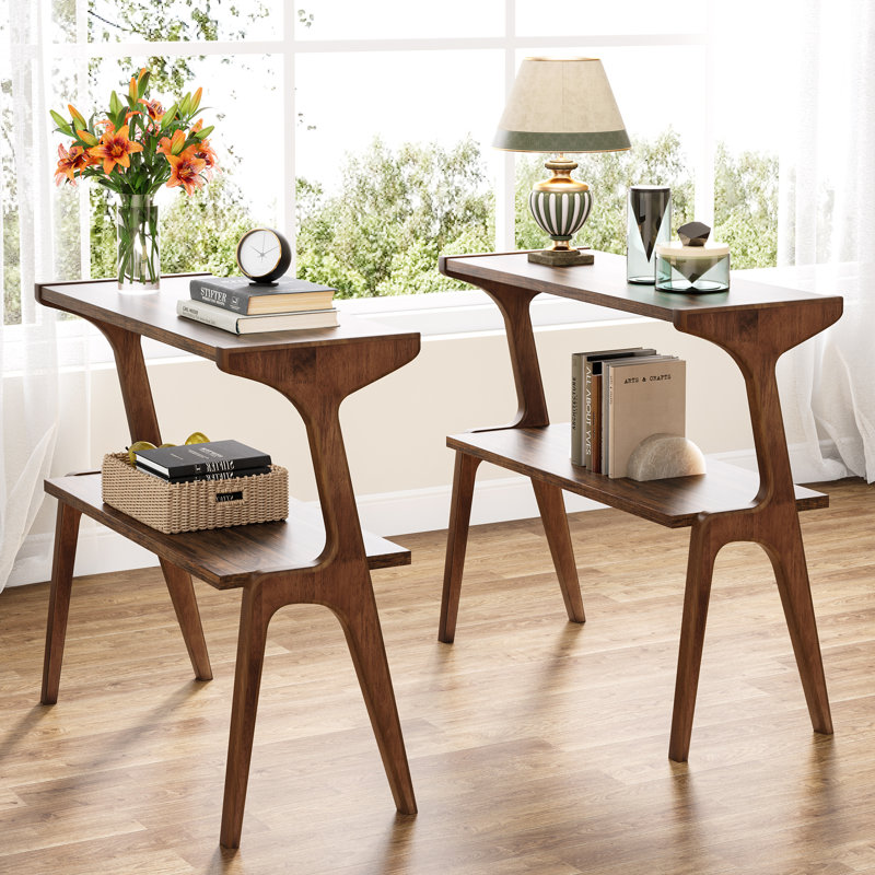 Side Table, Rustic Brown