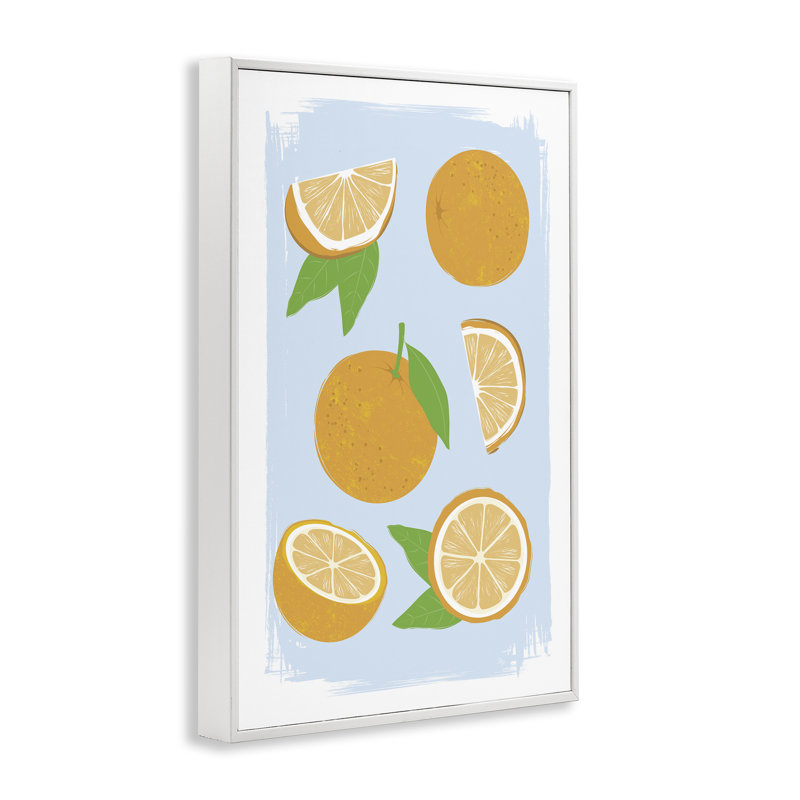 Orignal pastel d'été encadré, estampe numérique, design par Martina Pavlova, H 30 po x l 20 po