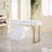 Arbadella Vanity Makeup Desk, Rectangle Accent Manicure Table with Cabinet-1888140674