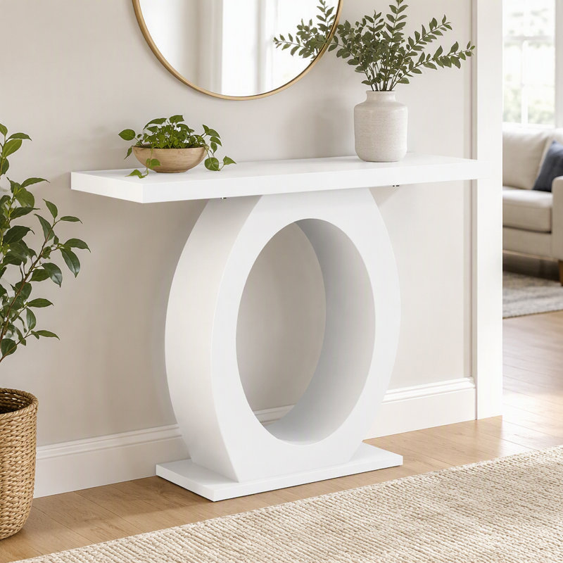 Console élégante et moderne Mirod, Beige, Beige, Beige