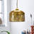 Metal Ceiling Light with Brushed