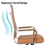 Chaise de bureau ergonomique pivotante en cuir Amaiia-1534283776