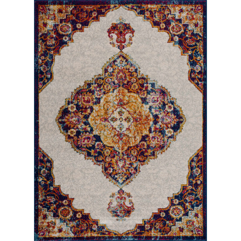 Edgao Oriental Indoor Rug, Rectangle 7'10" x 10'3"