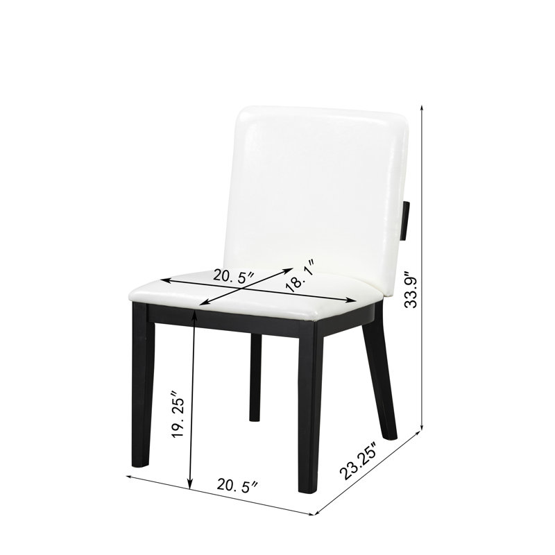 Ensemble de 2 chaises de salle à manger rembourrées