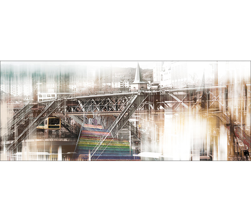 Wuppertal - No Frame Panoramic Print on Float Glass, 50cm H x 125cm W x 1.4cm D