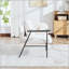 Chaise de loisir avec petite table et poches latérales - Tissu en lin-129386647