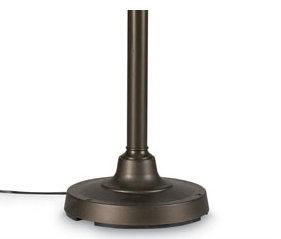 Lucio 30'' Plug-in Outdoor Table Lamp, Antique Beige Linen, Black