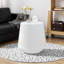 Table de bout moderne en cuir fritté clair-9740972-10056306