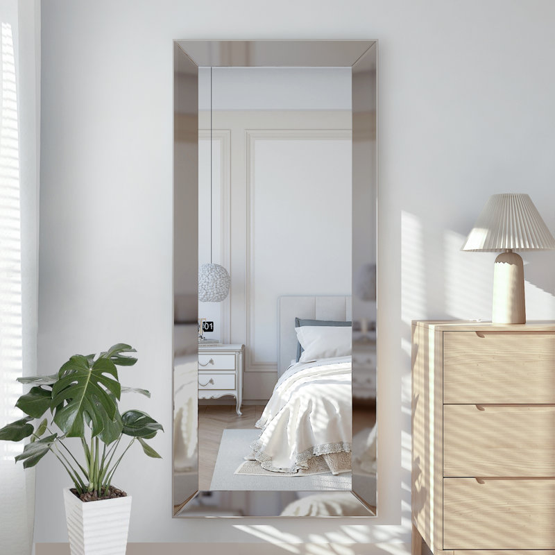 Gabrielle Rectangle PS Leaning Mirror Wall Mirror with Wide Frame