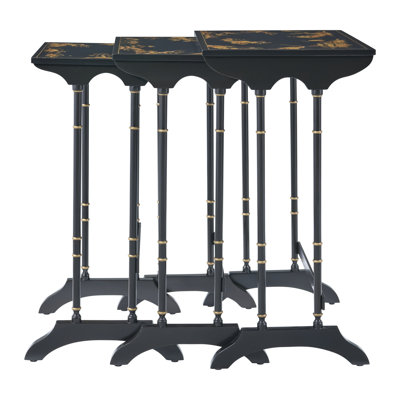 Brushwork Solid Wood Nesting End Table