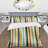 Striped Duvet Cover Set - Beige And Green Striped Harmony-2096447791