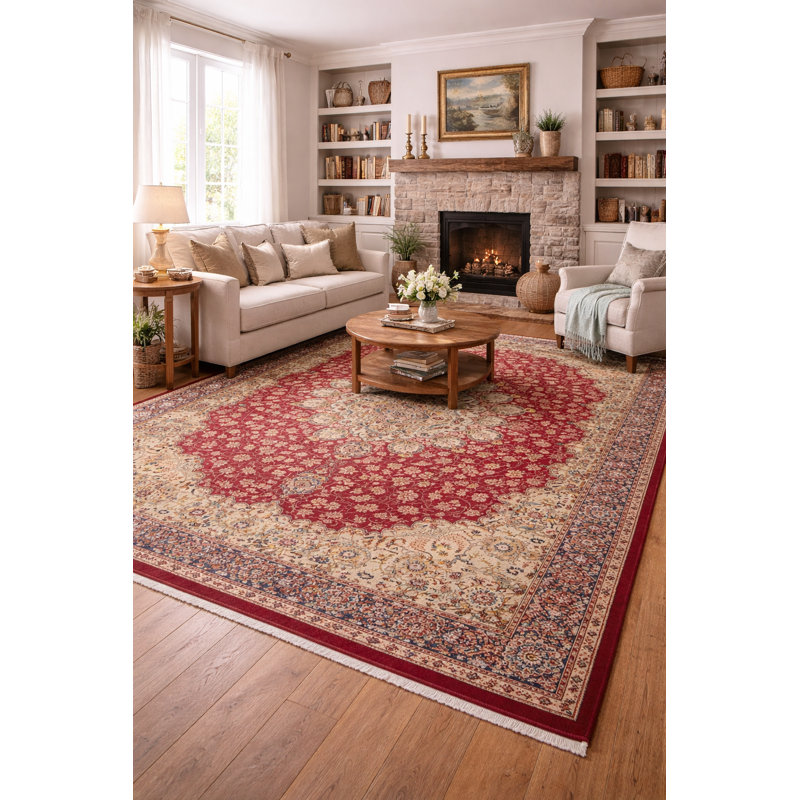 Red Traditional 11X14 Handmade Oriental Area Rug