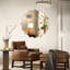  Miroir d'appoint décoratif vertical sans cadre H 32 "Sun