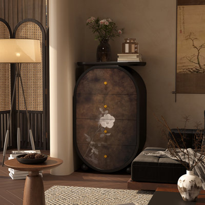Casier multifonctionnel de style Wabi Sabi d'esthétique