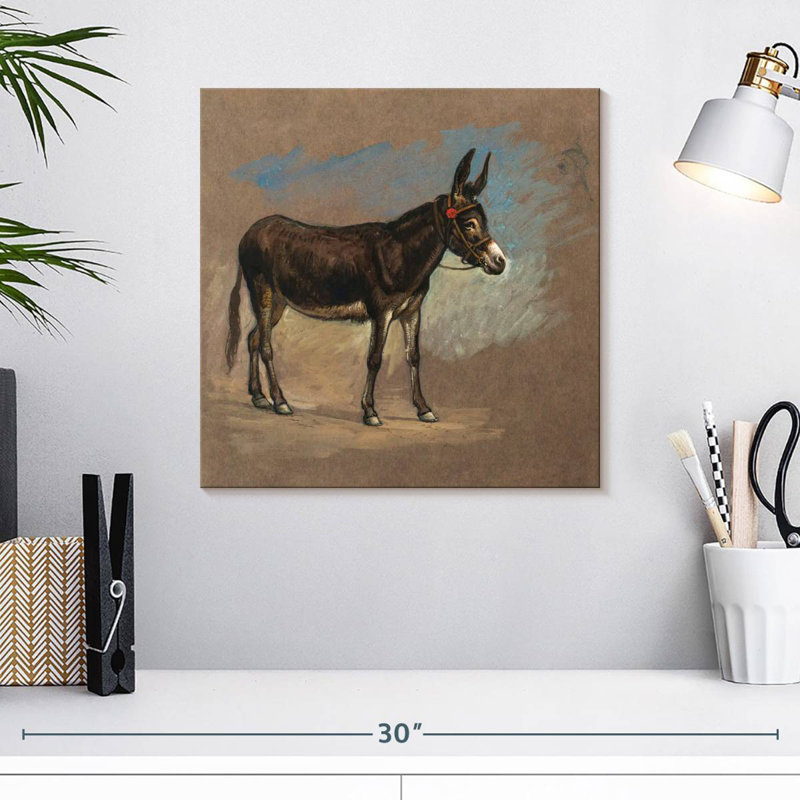 Brampt Study. A Mule, 16" H x 16" W