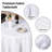 6 Pack White Round Tablecloth, 120 Inch Round Table Cloth Polyester Fabric Washable Table Covers