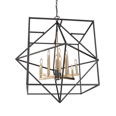 Carbajal 12 - Light Dimmable Geometric Chandelier