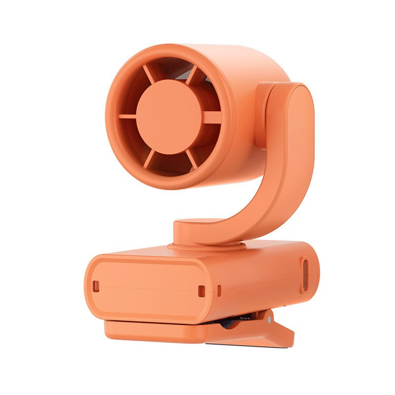 Pince à ventilateur à 5 vitesses avec une batterie 1200 mAh kbndieu, Orange