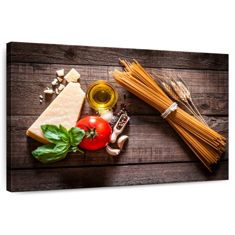 Yarlin Fresh Spaghetti Ingredients, 8" H x 12" W