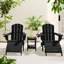 Dalson 5-Piece Plastic Adirondack Chair Set with Side Table and Ottomans-95981046