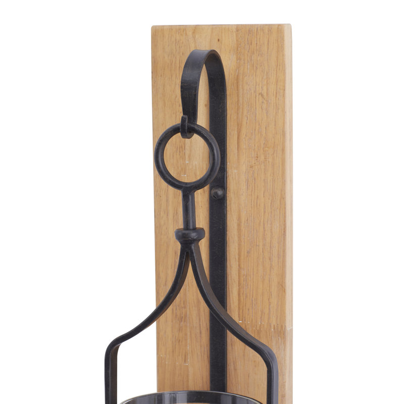 Candle Wall Light, Black