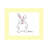 Personalized Bunny Rabbit Cartoon Caricature with a Mat, Ready to Frame-104371689