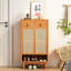 Armoire de rangement pour chaussures en rotin-1599490132
