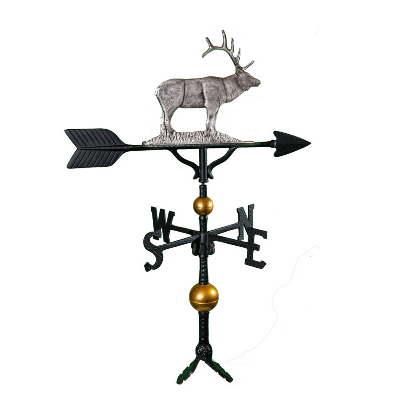 Deluxe Elk Weathervane, Swedish Iron