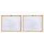 2 décorations murales rectangulaires pour bureau à domicile - salon chambre à coucher couloir