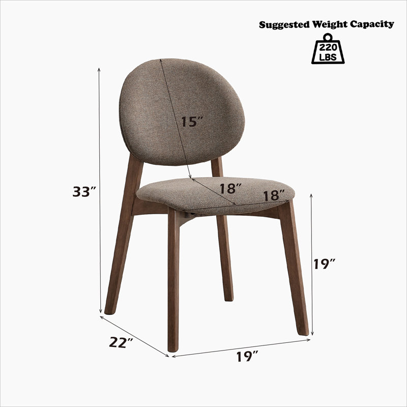 Hadasa 5Pcs Dining Room Set, Light Brown