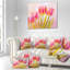 Tulipes rouges, impression sur toile tendue-29506914