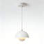 Luminaire suspendu sphérique Hemi avec cordon de suspension réglable, ampoule à 3 couleurs de température incluse