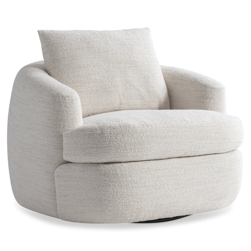 Plush Swivel Armchair