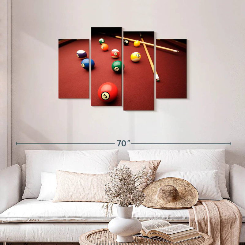 Senne, jeu de billard, H 27 po x l 43 po