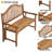 Broucek Solid Wood Acacia Outdoor Bench