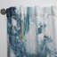 Rideau moderne - art moderne liquide bleu - obscurcissement de la pièce en velours - 1 panneau