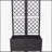 Poly Rattan Brown Trellis Raised Bed with Drainage Plug