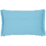 Kandie Fringed Cotton Reversible Throw Pillow