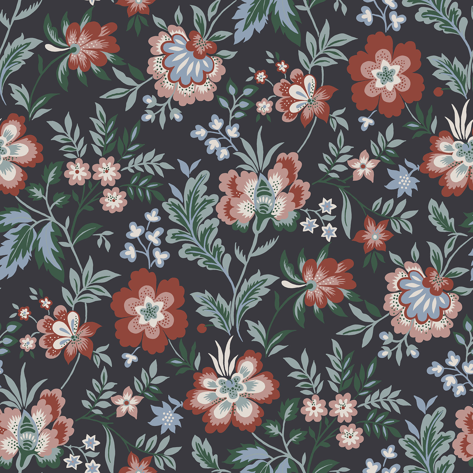 Ainslee Floral Wallpaper, Multicolor