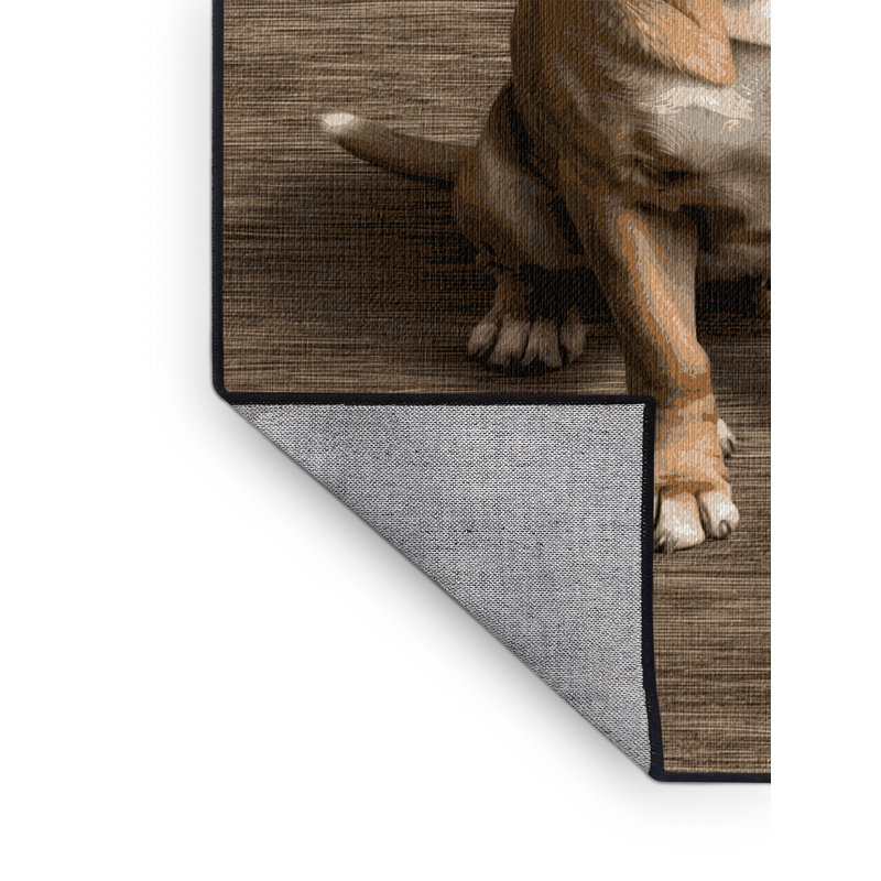  Tapis napolitain lavable pour chien, Carré 7 pi