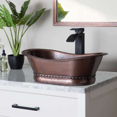 Chevington 13'' Brown Copper Oval Bathroom Sink