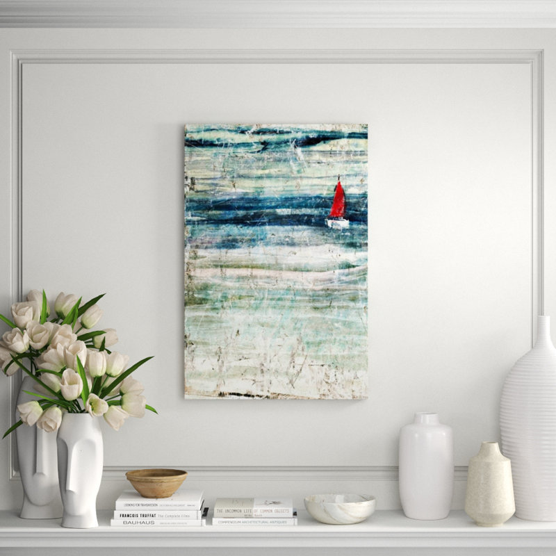 Wilson Print by Zoey Riley, Glass Coat, 81" H x 54" W x 1.5" D