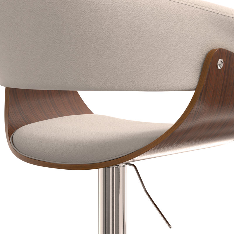 Sheldon - Adjustable Swivel Bar Stool - White
