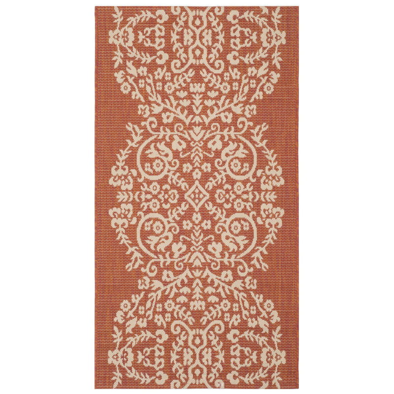 Tapis ikat cannelle Sorensen, Rectangle 5 pi 3 po x 7 pi 7 po