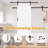 84" Height Modern Sliding Barn Door | Primed Surface Paintable | Closet Pantry Door with Installation Hardware Kits-59378300-62260199-117256344