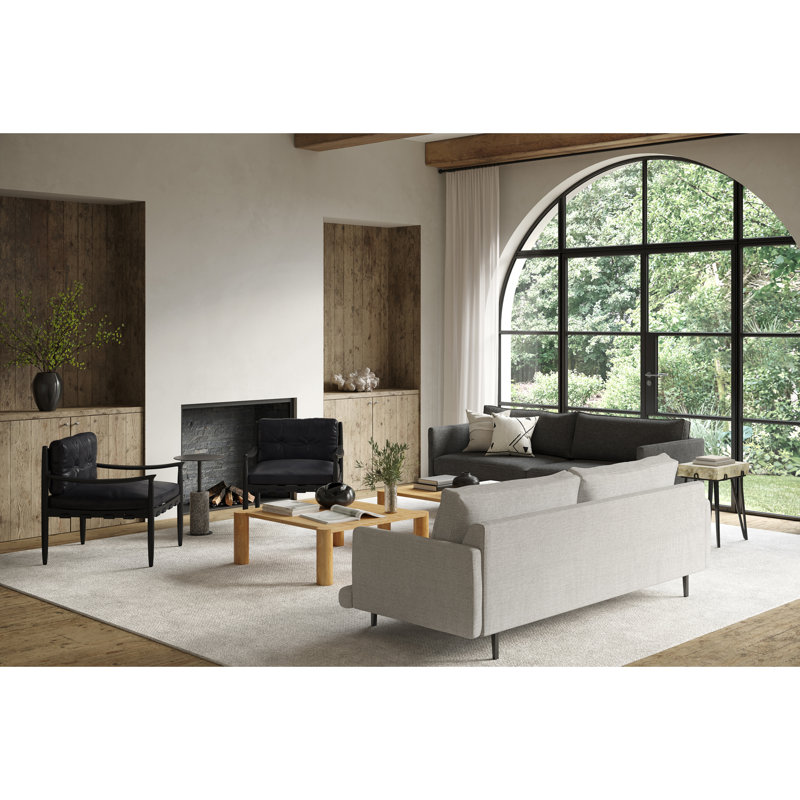 Keefe End Table, Gray, Black